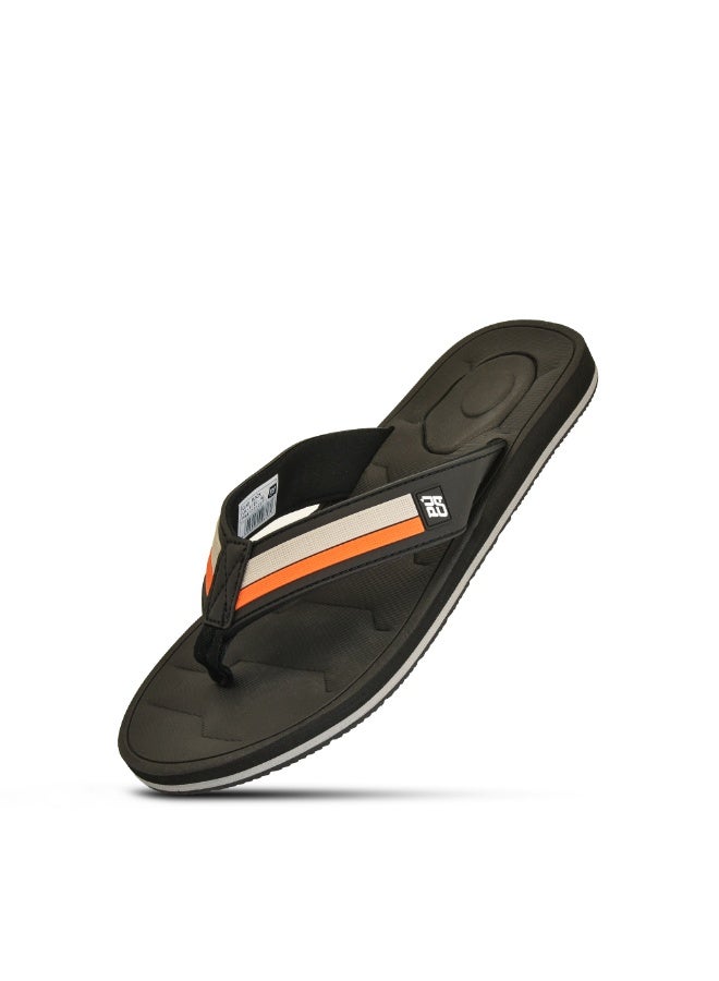 Puca Slippers For Men Strong Grip and Comfortable slippers Stylish Men's Slippers Clad Black - Image 1